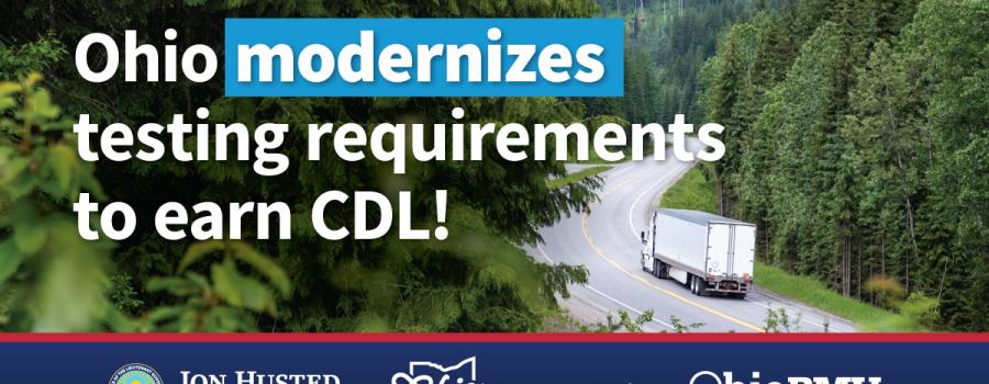 Ohio BMV Modern CDL Test Requirements